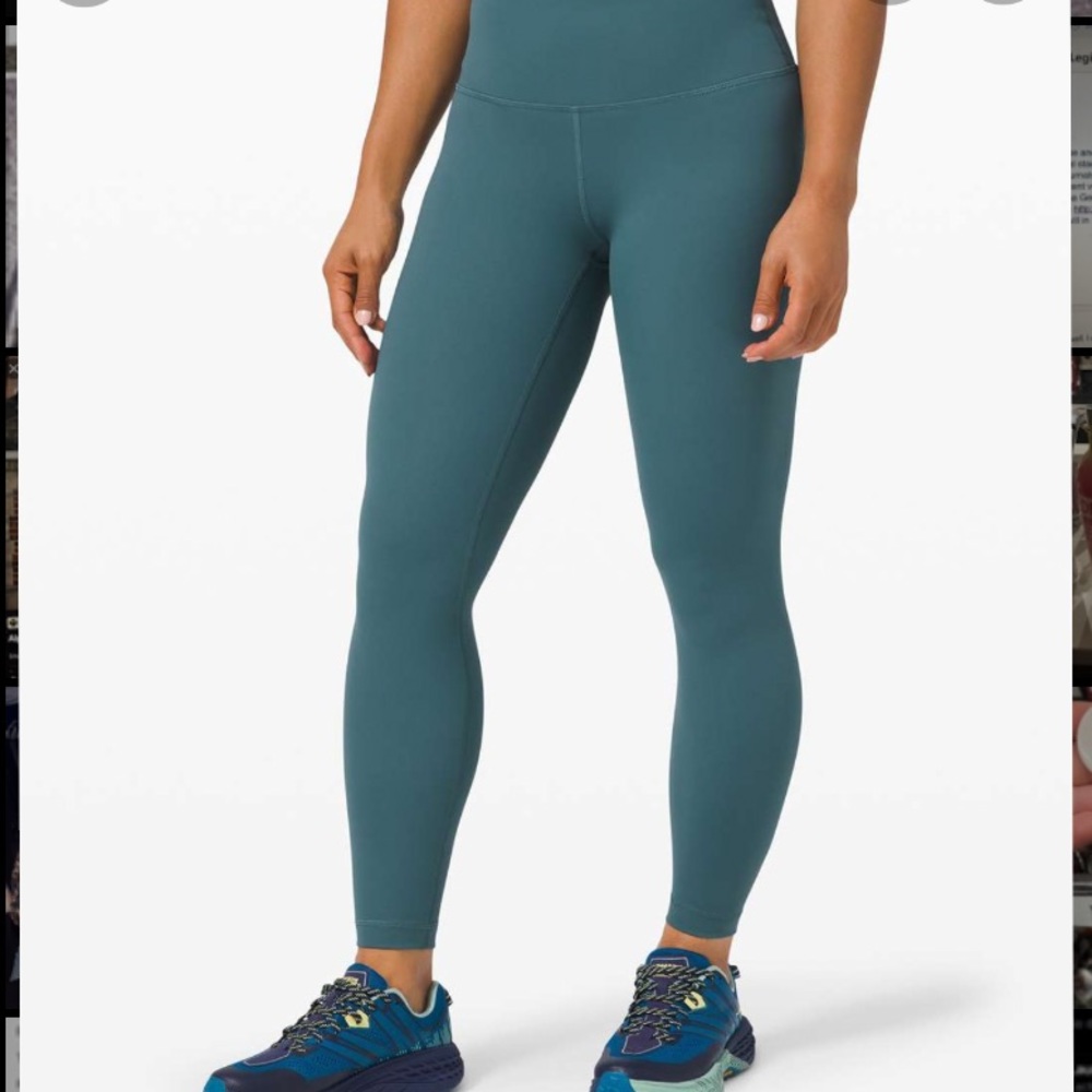 LULULEMON wunder under luxtreme blue/green leggings